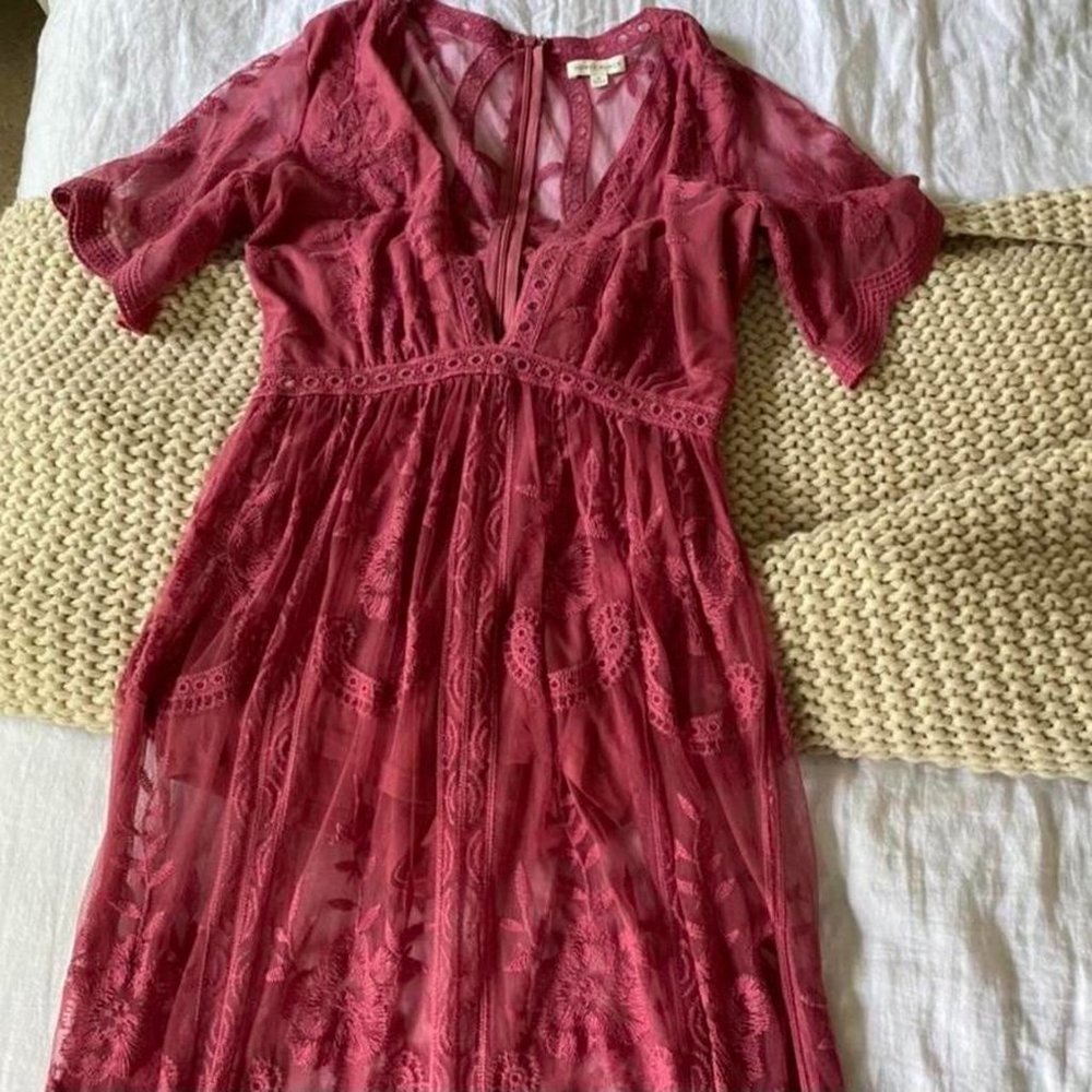 Honey Punch Floral Lace Romper/Dress